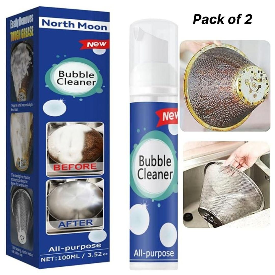 Bubble Cleaner Foam Spray,Kitchen Cleaner Heavy Oil Stain Bubble Cleaner 100ML (Pack of 2)